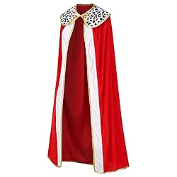 2PC King Queen Robe Halloween Costume Cosplay