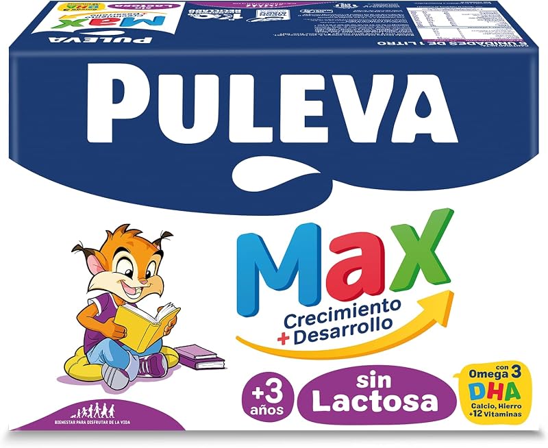 Max Sin Lactosa Leche De Crecimiento Y Desarrollo +3 Años Pack 6x 1l