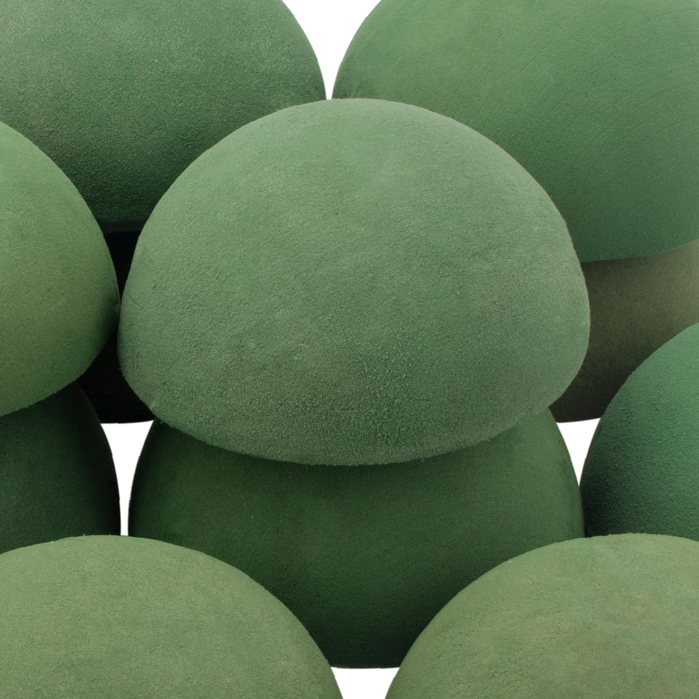 Photo 1 of [ 15 Pack] Half Ball Round Floral Foam Blocks,Green Wet Dry Flower Foam Blocks,Plant Foam for Fresh and Artificial Flower Arrangements (5.50 x 2.75 Inch)