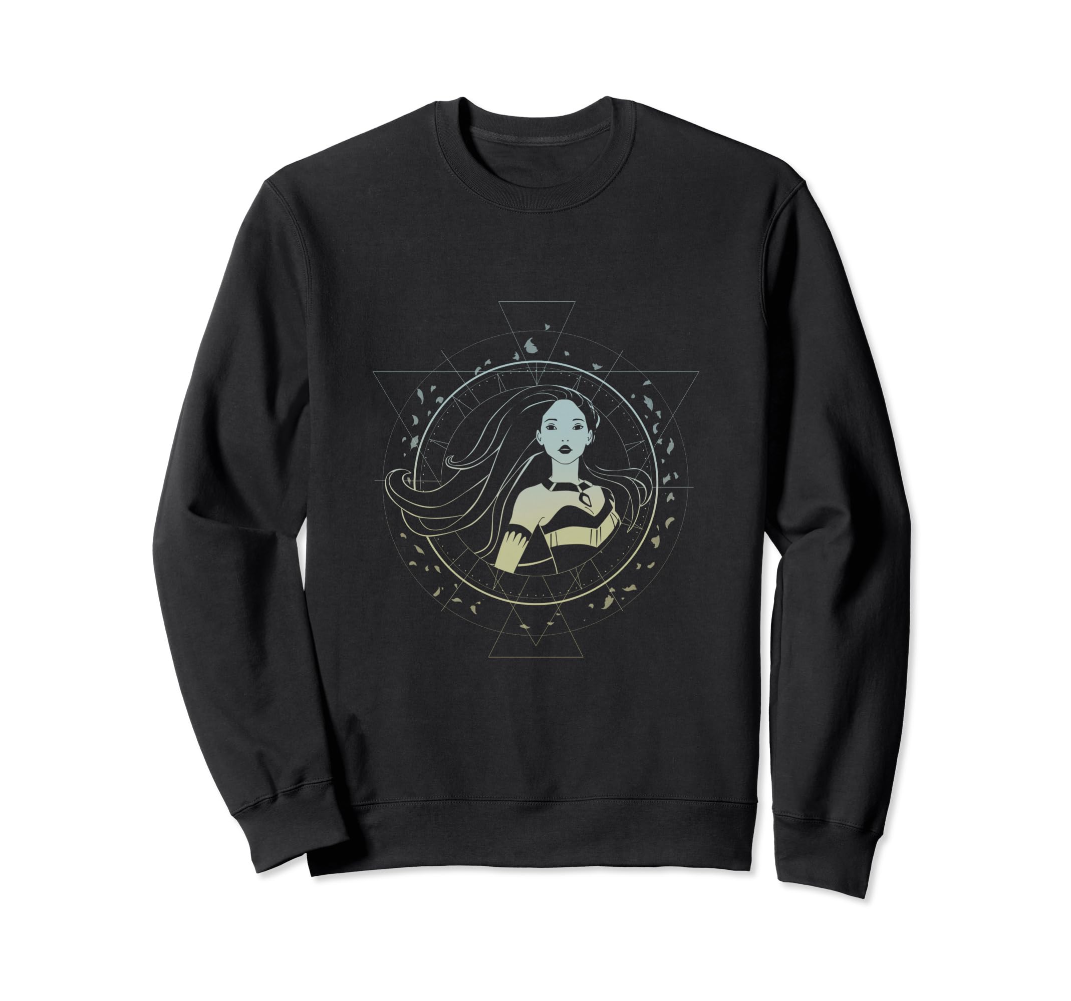 Disney Pocahontas Boho Geo Ombre Compass C1 Sweatshirt
