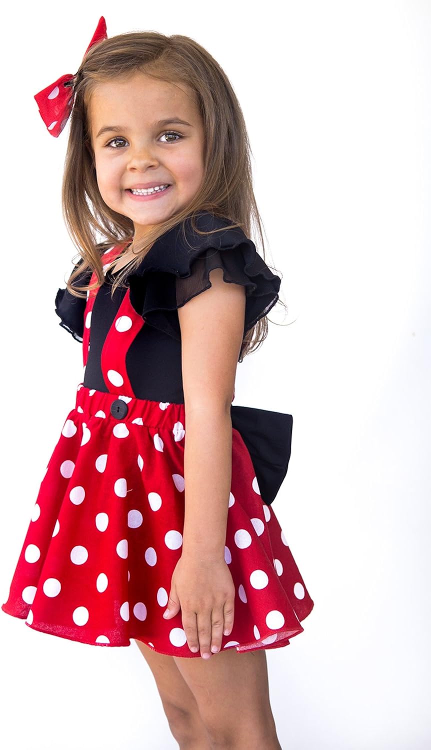 minnie mouse suspender dress