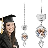 Hfpengzan Personalized Custom Memorial Graduation Tassel Photo Charm for Cap Memorial Tassel Charm for Him Her Graduation Gifts for Gown Ceremony