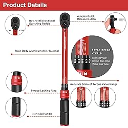 ATsafepro 3/8-Inch Drive Click Torque