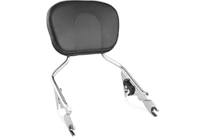 NOVALLA Detachable Rear Passenger Backrest Sissy Bar Fit for Harley Davidson Street Glide Road Glide Road King Electra Glide Ultra Limited 2009-LATER (Chrome)