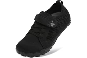 LeIsfIt Kids Girls Boys Shoes Wide Barefoot Shoes Kids Anti-Slip Sneakers Lightweight Hiking Sneakers for Toddler Little Big Kid