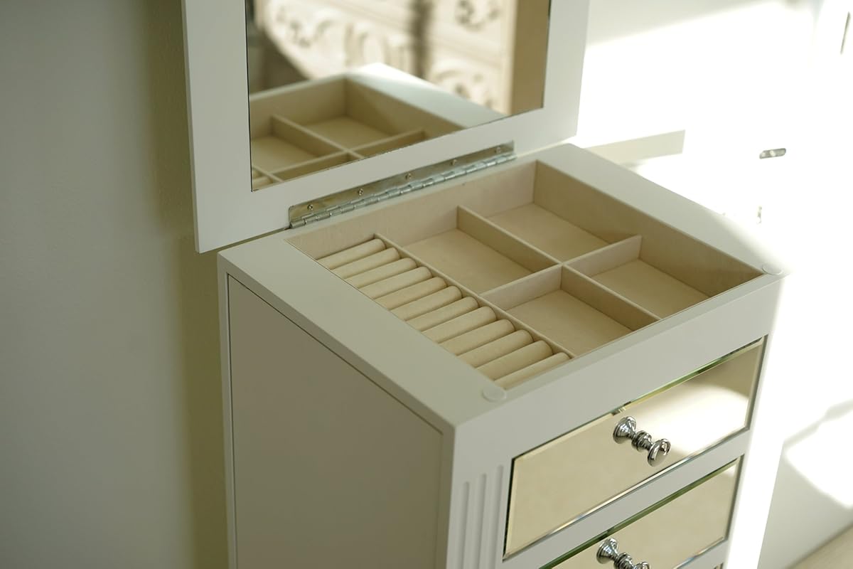 Hives and Honey Hives & Honey Ava Jewelry Armoire, White