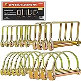 Wellmax 20 Pcs Trailer Hitch Pin Assortment, 1/4", 5/16" &amp; 3/8", Gold Color | Zinc-Plated Steel Shaft Locking Pins, 3 Sizes 1/4", 5/16" &amp; 3/8" for Trailer Lock, Hitch, Farm Lawn Garden &amp; Wagons
