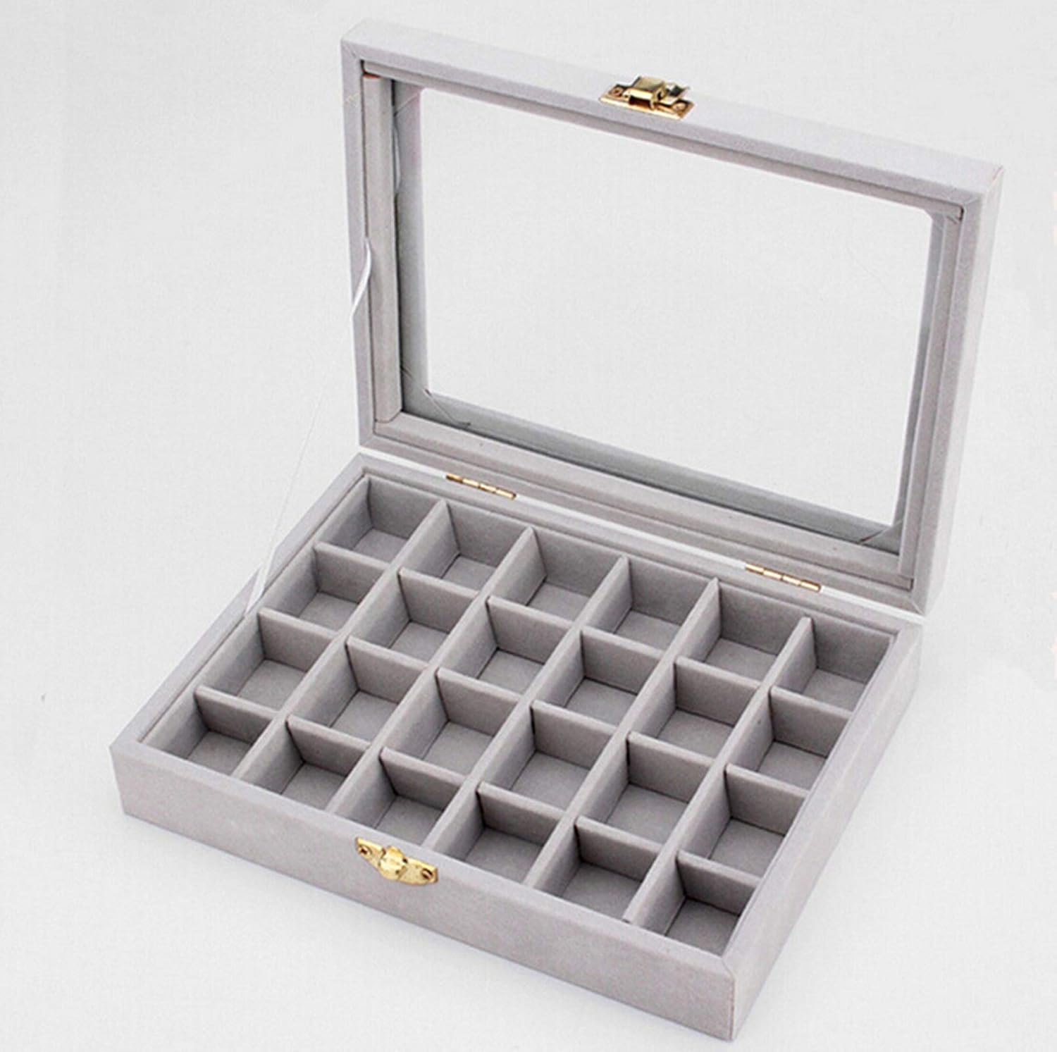 Blisfille Velvet Jewellery Display Box, Storage Box for Necklaces