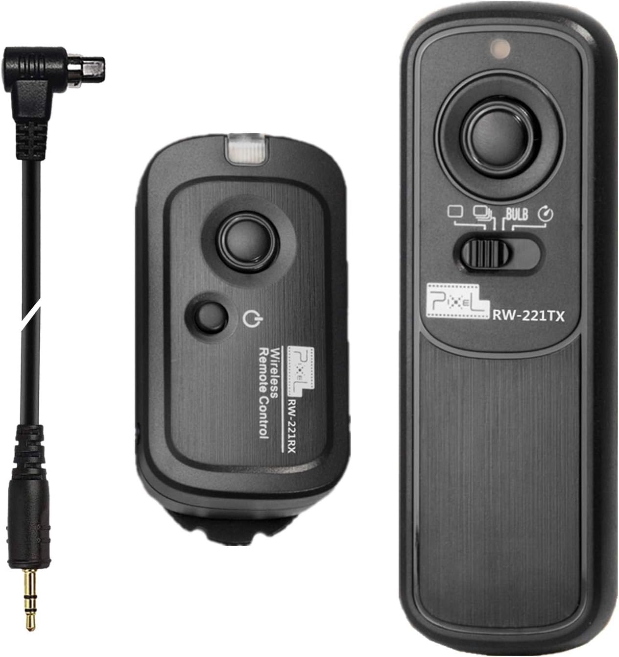 Pixel Wireless Shutter Remote Control RW/N3 for Canon EOS 50D, 40D, 30D, 20D, 10D, 7D, 5D Mark II, 5D, 1D Series, EOS 3, D60