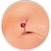 20G Silver Nose Rings + Opals