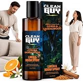 Clean Guy Room Spray for Men, Citrus &amp; Sandalwood Odor Eliminator, 4 oz