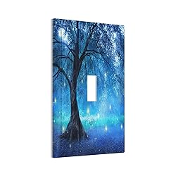 Spshian Light Switch Cover Fantasy Fairy Tree In