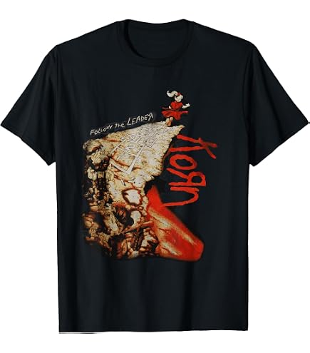 Amazon.com: Men's Korn Follow The Leader Hopscotch T-shirt Medium