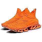 Poramea Mens Slip on Loafers Walking Tennis Shoes Laceless Running Blade Sneakers Mesh Trail Jogging Casual Athletic