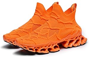 Poramea Mens Womens Slip on Loafers Walking Tennis Shoes Laceless Jogging Blade Sneakers Unisex Mesh Trail Running Casual Athletic