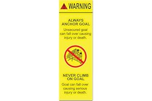 AGORA Warning Stickers for Goal Posts - Pack of 10