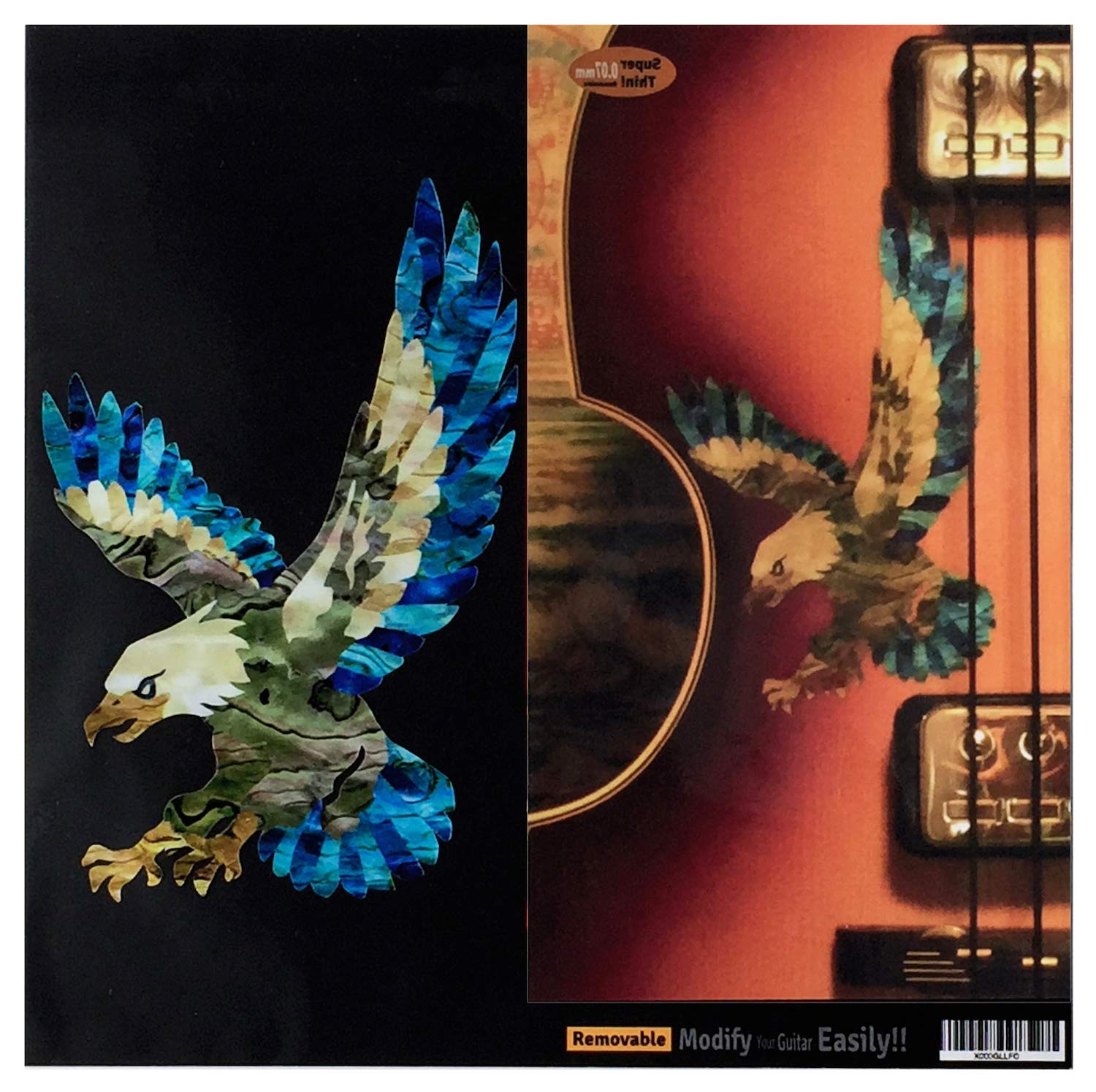 Inlay Sticker for Guitars & Bass - American Eagle, B-144AE-N