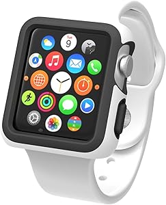 Speck Products CandyShell Fit Case for Apple Watch 38mm, White/Black