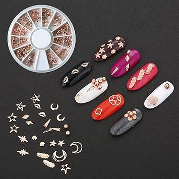 Nail Polish Nail Art Decoration Rhinestones Strass White Gold