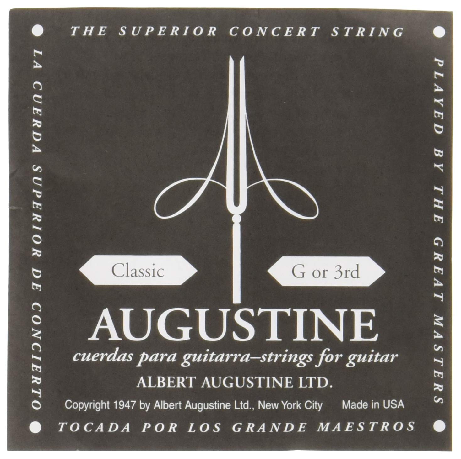 Augustine 650403 "Black Label Single G3" String for Classic Guitar