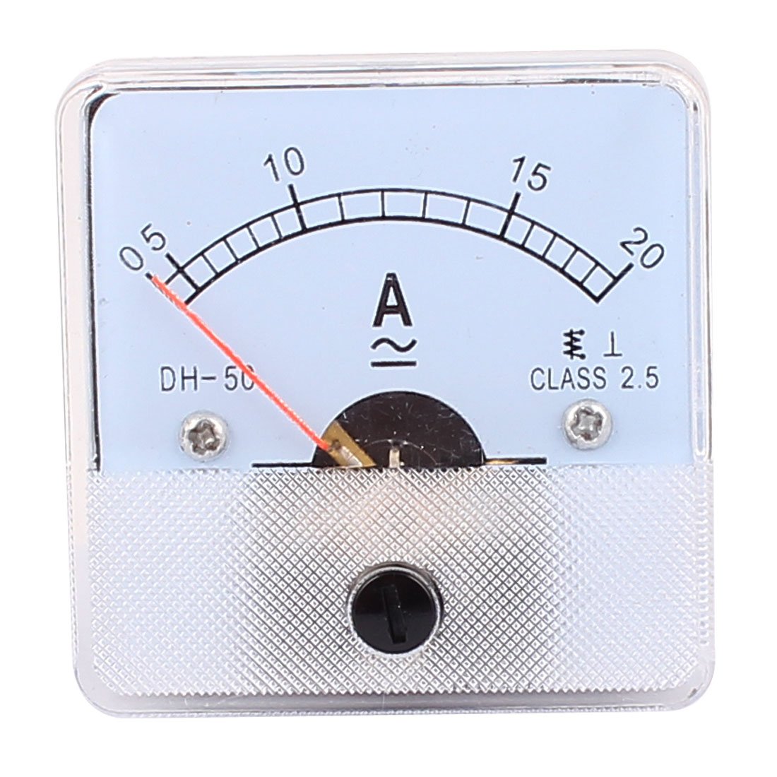 Sourcingmap DH50 Pointer Needle AC/DC 0-20A Current Tester Panel Analog Ammeter 50mm x 50mm