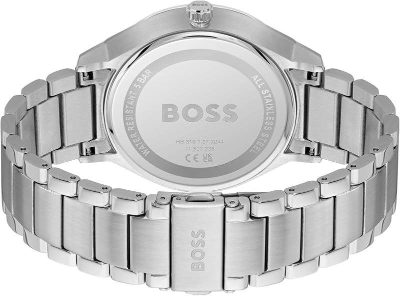 Boss Reloj Analógico de Cuarzo multifunción para Hombre Colección Tyler Collection con Correa en Acero Inoxidable