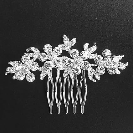 diamante hair clips for weddings
