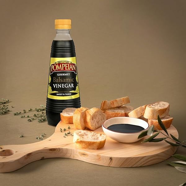 POMPEIAN GOURMET BALSAMIC VINEGAR – 16 FL OZ, 473 ML – VINEGAR FOR COOKING – SWEET AND TANGY FLAVOR FOR SALAD DRESSINGS, MARINADES, AND SAUCES