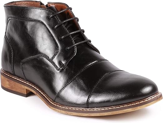 cap toe dress boots