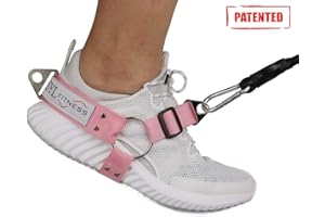 SYL FITNESS Glute Workout Kickback Strap – Booty Building and Workout Trainer – Home and Gym Leg Resistance Booty Bands for Cable Machines (Pink, Pair Pack)