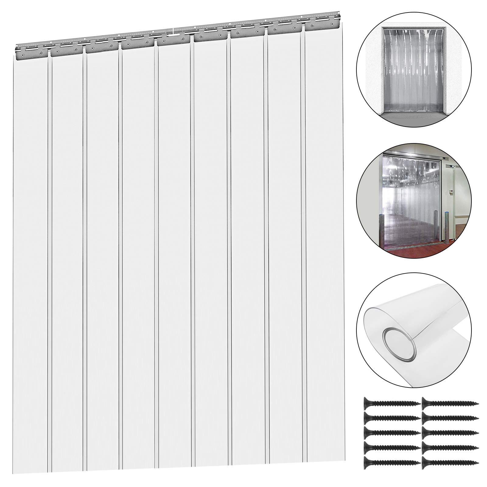 Galleon Mophorn 9pcs Plastic Curtain Strips 82 6 Inch Height X 6