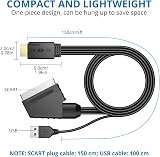 AUTOUTLET SCART to HDMI Converter 1080P 4:3 16:9 150cm Cable PAL/NTSC view 7