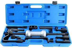 8MILELAKE Auto Truck Dent Puller Tool Set with 10lbs Universal Slide Hammer 13pc Dent Repair Tool