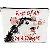 JFEHBFL Possum Gifts Makeup Bag Possum Lover Gifts Cosmetic Bag for Women Zipper Pouch Travel Toiletry Gift for Birthday Christmas