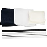 EISCO Electrostatic Friction Rod Kit : 3 Cloths, 3 Rods