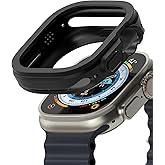 Ringke Air Sports for Apple Watch Ultra 3/2/1 Case (49 mm) [Tailored Cutouts] Soft Flexible Bumper Lightweight Slim TPU Cover for Women, Men - Black