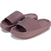 rosyclo Cloud Slippers for Women and Men, Pillow House Slippers Shower Shoes Indoor Slides Bathroom Sandals, Ultimate Comfort, Lightweight, Thick Sole, Non-Slip, Easy to Clean