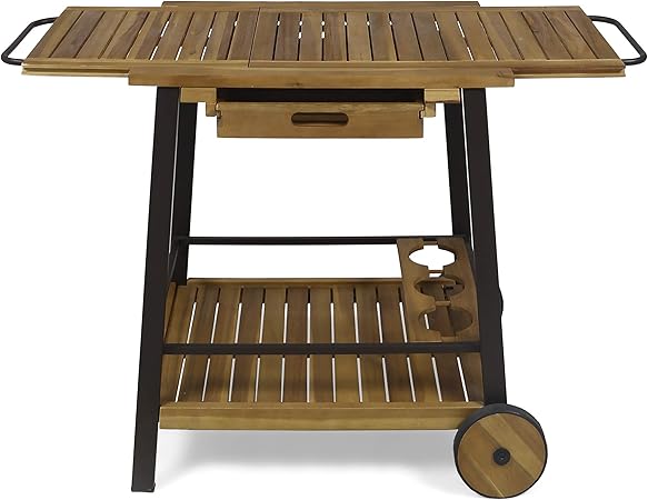 Amazon Com Christopher Knight Home Michaela Outdoor Wood And Iron