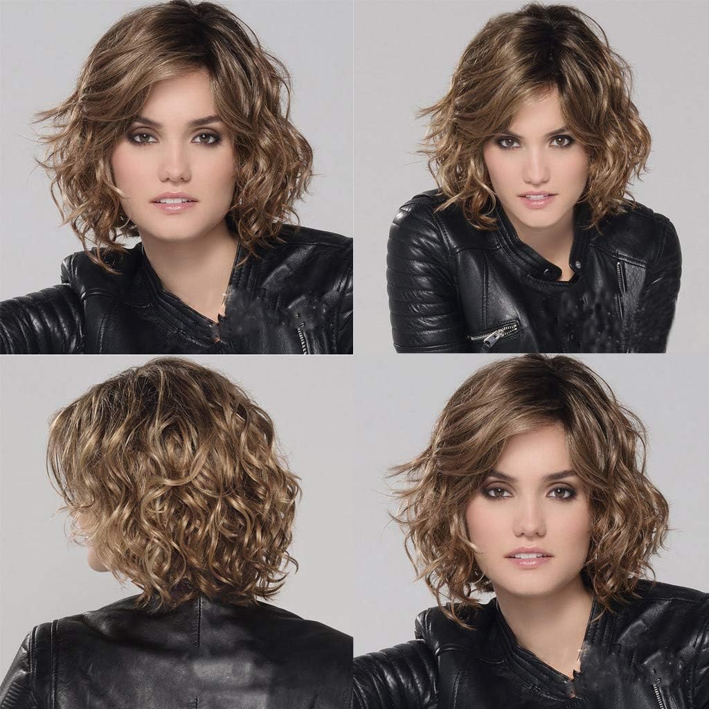 Amazon Com Glumes Fashion Synthetic Short Curly Hair Wig Wave