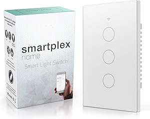 Smart Wifi Light Switch – Modern Day Light Switch, 3 Gang LED Back-Lit Control Lighting from Anywhere - Easy In-Wall Installation - Includes App for iOS & Android Works With Alexa, Google Home, IFTTT