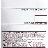VisionTechShop LST-8040 Printing Scale Label, 58 x 60 mm, UPC/Safe Handling - CASE of 12 Rolls
