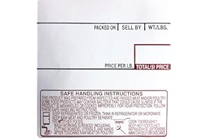 VisionTechShop LST-8040 Printing Scale Label, 58 x 60 mm, UPC/Safe Handling - CASE of 12 Rolls