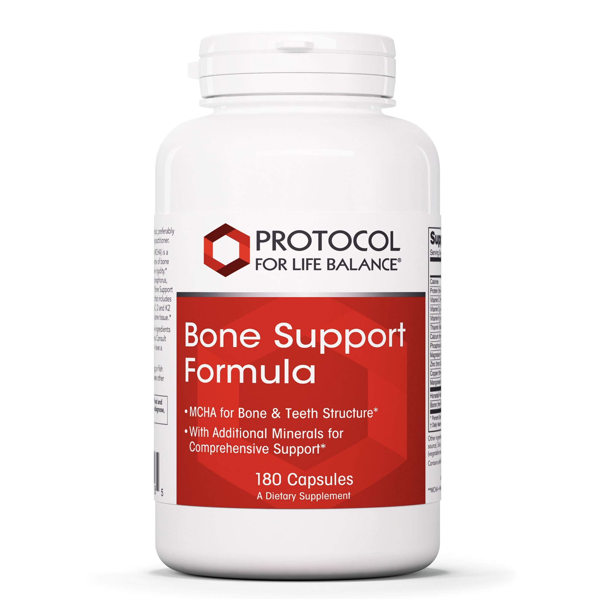 Protocol Bone Support Formula with Calcium, Vitamin D, Vitamin C, and