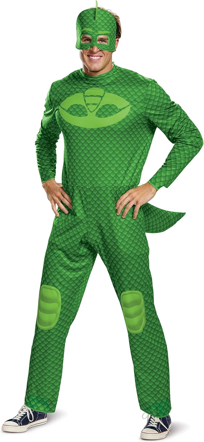 Disguise Pj Masks Adult Gekko Classic Fancy Dress Costume Xl Amazon De Bekleidung