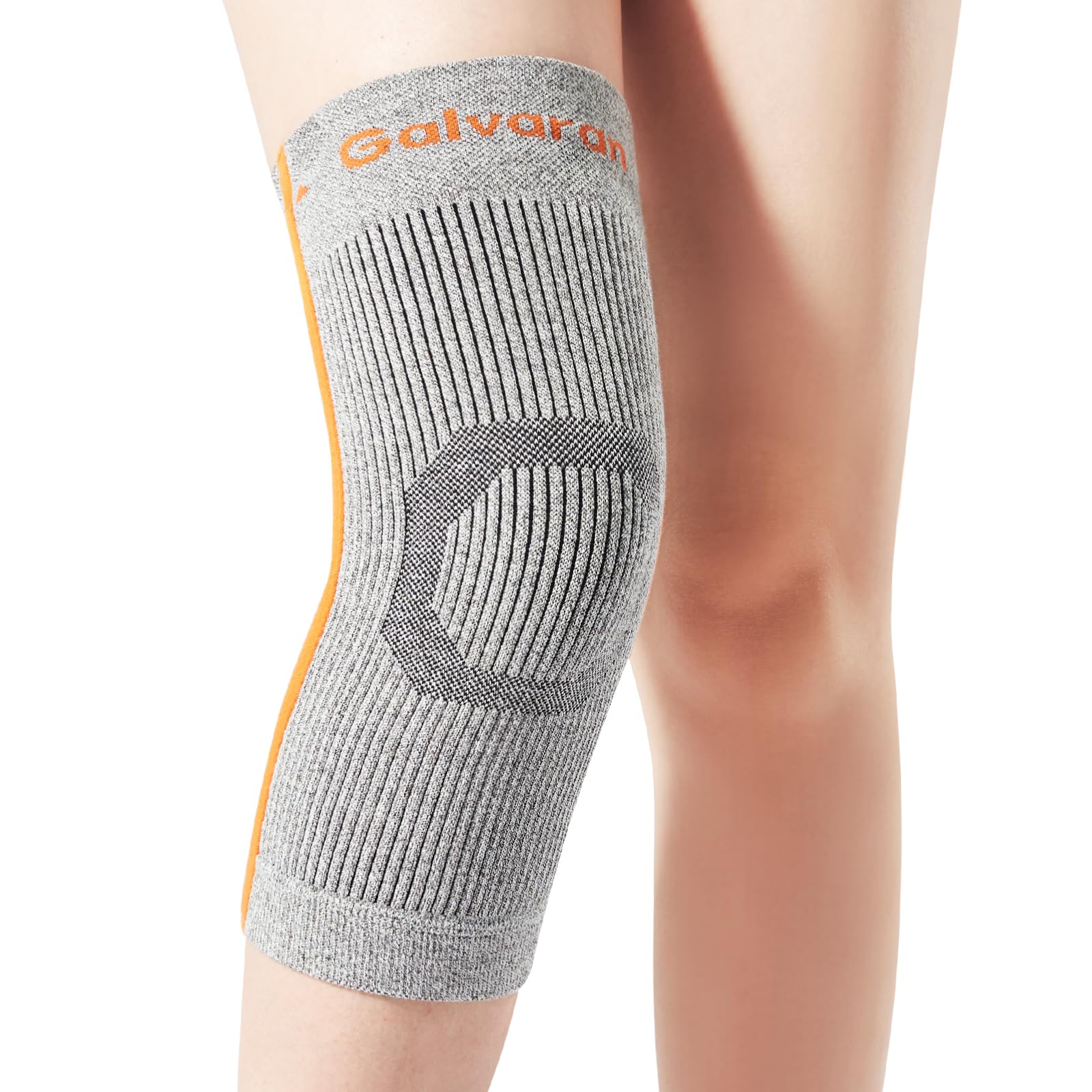 Photo 1 of Galvaran Compression Knee Brace for Women & Men – Knee Support Sleeve for ACL, MCL, Meniscus Pain Relief, Joint Swelling & Injury Recovery | Skin-Friendly Anti-Slip Design | Daily Use & Sports