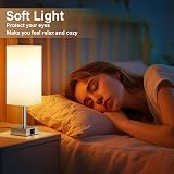 Aooshine Touch Control Bedside Lamps Set of 2 3-Way Dimmable USB-C Ports view 5