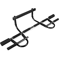 Prosource Fit Multi-Grip Chin-Up/Pull-Up Bar, Heavy Duty Doorway Trainer for Home Gym