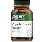 GAIA HERBS PRO Cognitive Formula - Brain Health & Blood Flow Support Supplement* - Circulation Support Supplement* with Fo-TI Root, Ginkgo Leaf, & Gotu Kola Leaf - 60 Liquid Phyto-Caps (30 Servings)