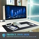 K KNODEL Desk Mat Blotter Dual-Sided PVC Leather 60x35cm Black view 6