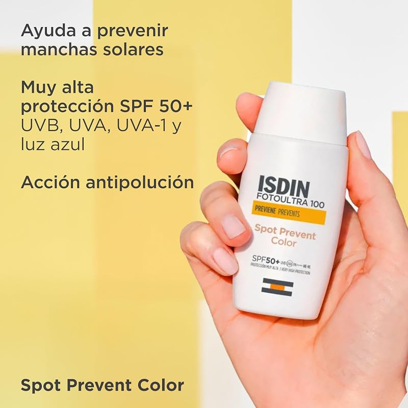 Fotoultra 100 Fotoultra Spot Prevent Color SPF 50+ Protector Solar Facial Con Color Que Ayuda A Prevenir Manchas Solares Con Alta Protección UVB/UVA, Protege, Previene Y Unifica El Tono -50 ml